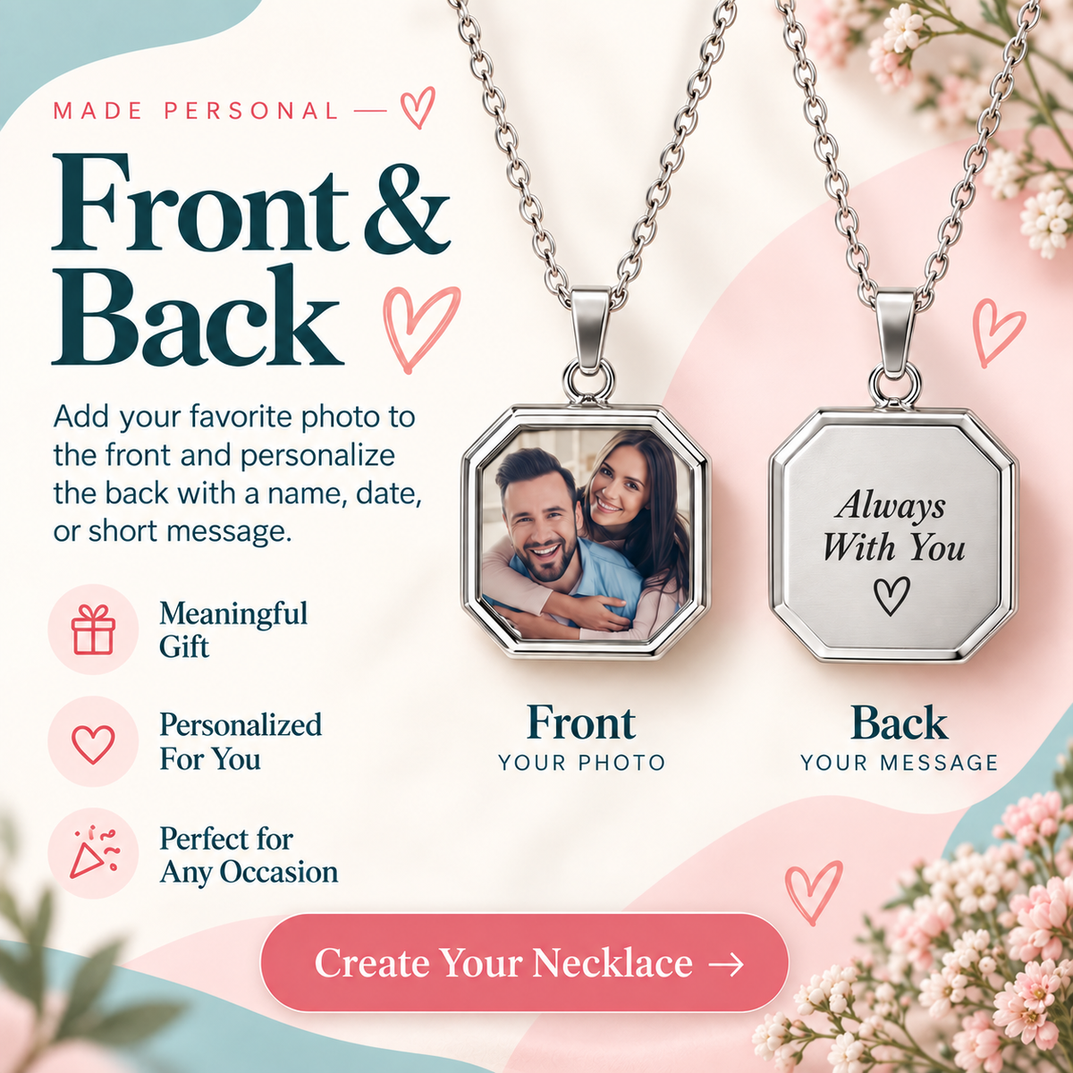 Magic Heat-Reveal Photo Necklace