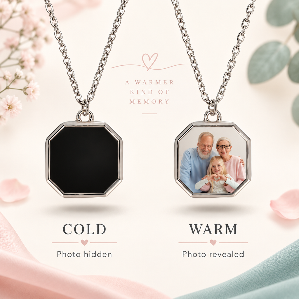 Magic Heat-Reveal Photo Necklace