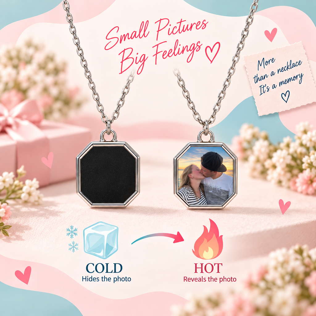 Magic Heat-Reveal Photo Necklace